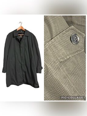 Vintage Forstari Print All-Weather Trench “Unisex/Oversized Fit" R42 26” pit to